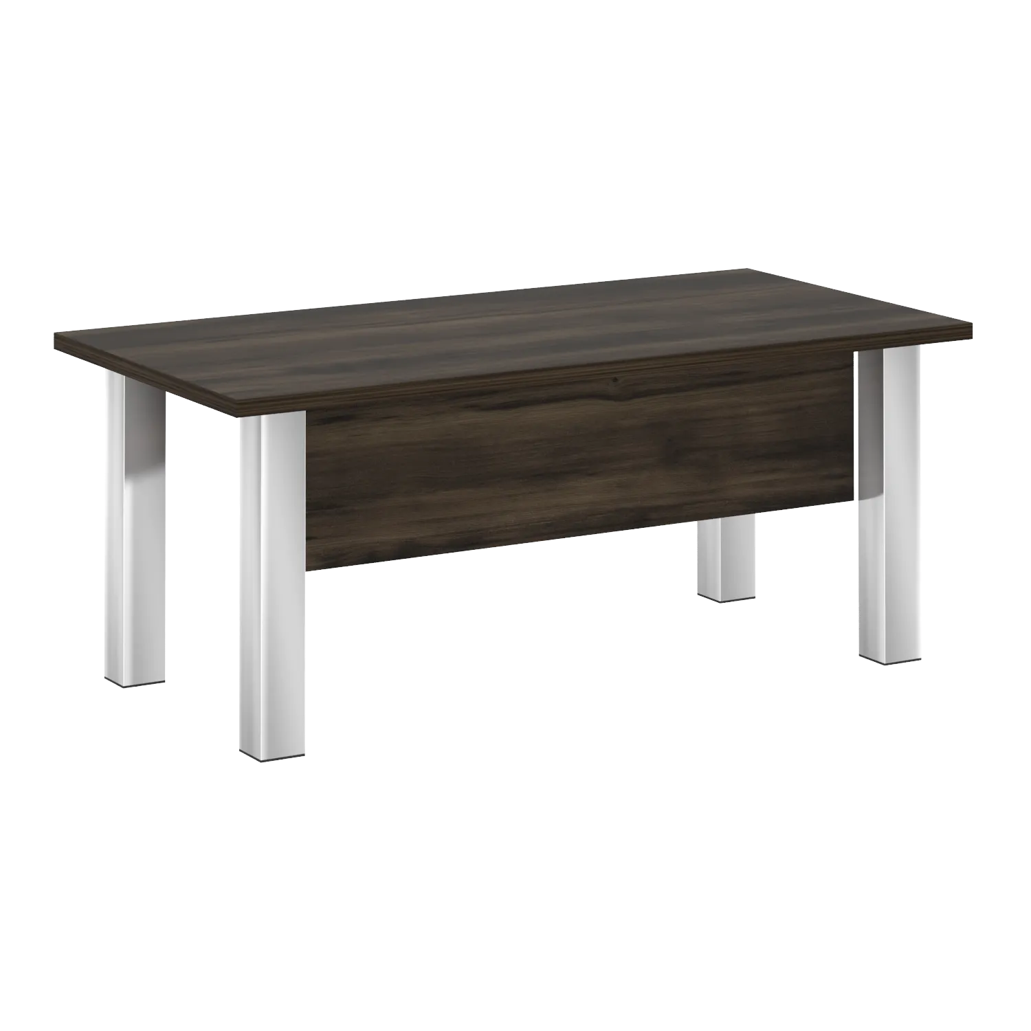 Стол руководителя (опоры - нерж.сталь) Yalta M-LT.D-18.1 дуб мали